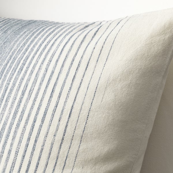 ispigg kussenovertrek blauw naturel 50x50 cm ikea