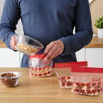 ISTAD Hersluitbare zak, rood/hart, 0.3 l