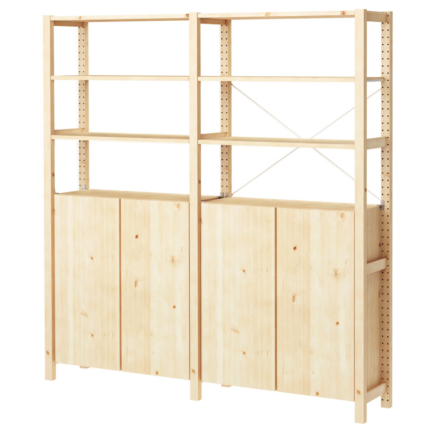 IVAR 2 elementen/planken/kast grenen 174x30x179 cm