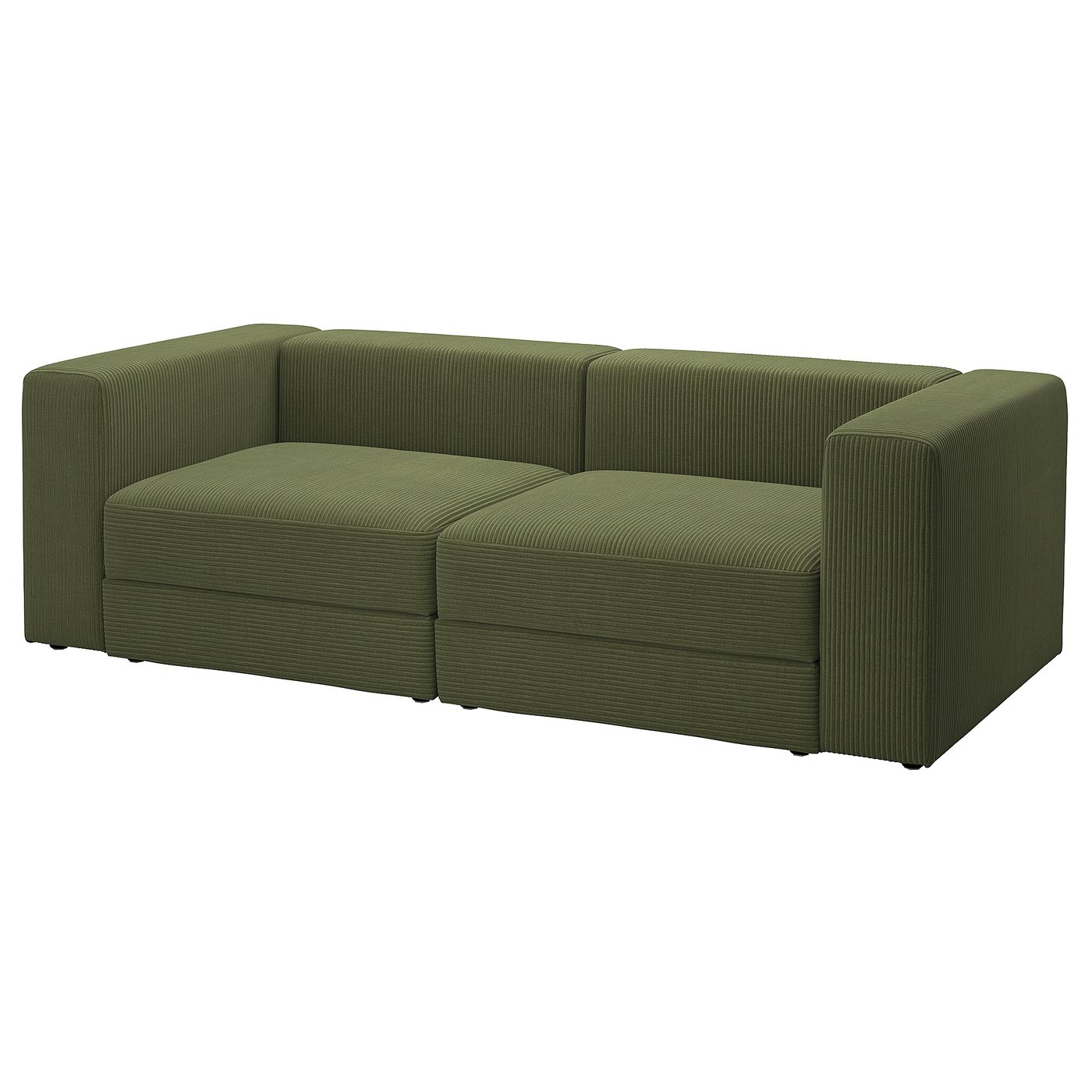 JÄTTEBO 3-zits modulaire bank, Samsala donker geel-groen - IKEA