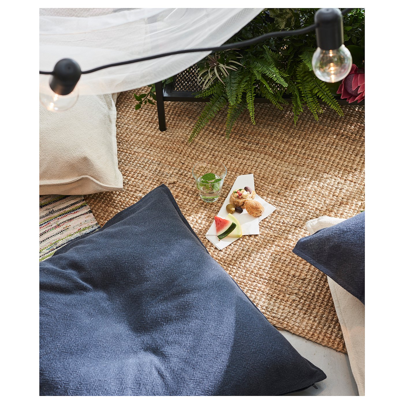 jofrid plaid donker blauwgrijs 150x200 cm ikea