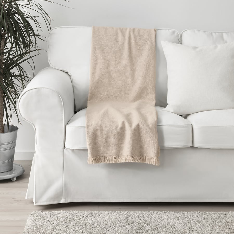 JOFRID Plaid, naturel, 150x200 cm IKEA