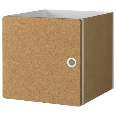 KALLAX Inzet met deur, kurk, 33x33 cm