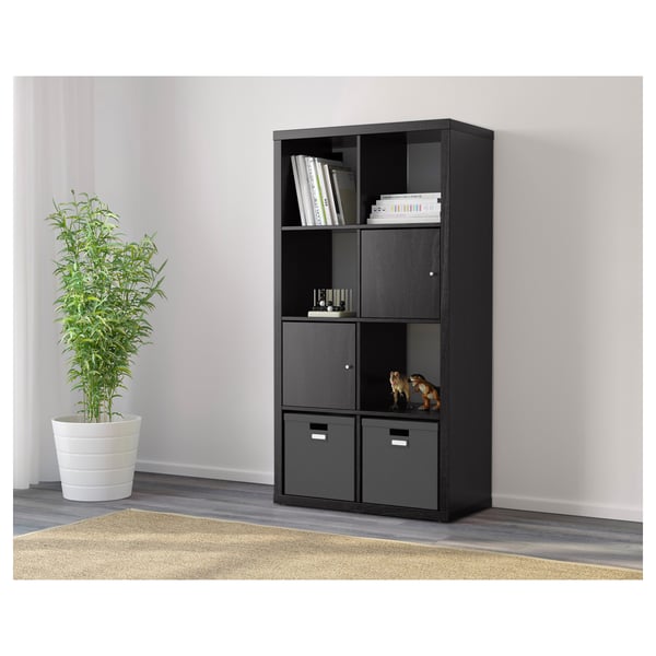 Kallax Open Kast Zwartbruin 77x147 Cm Ikea