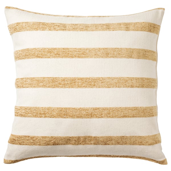 knipparv kussen naturel goudgeel gestreept ikea