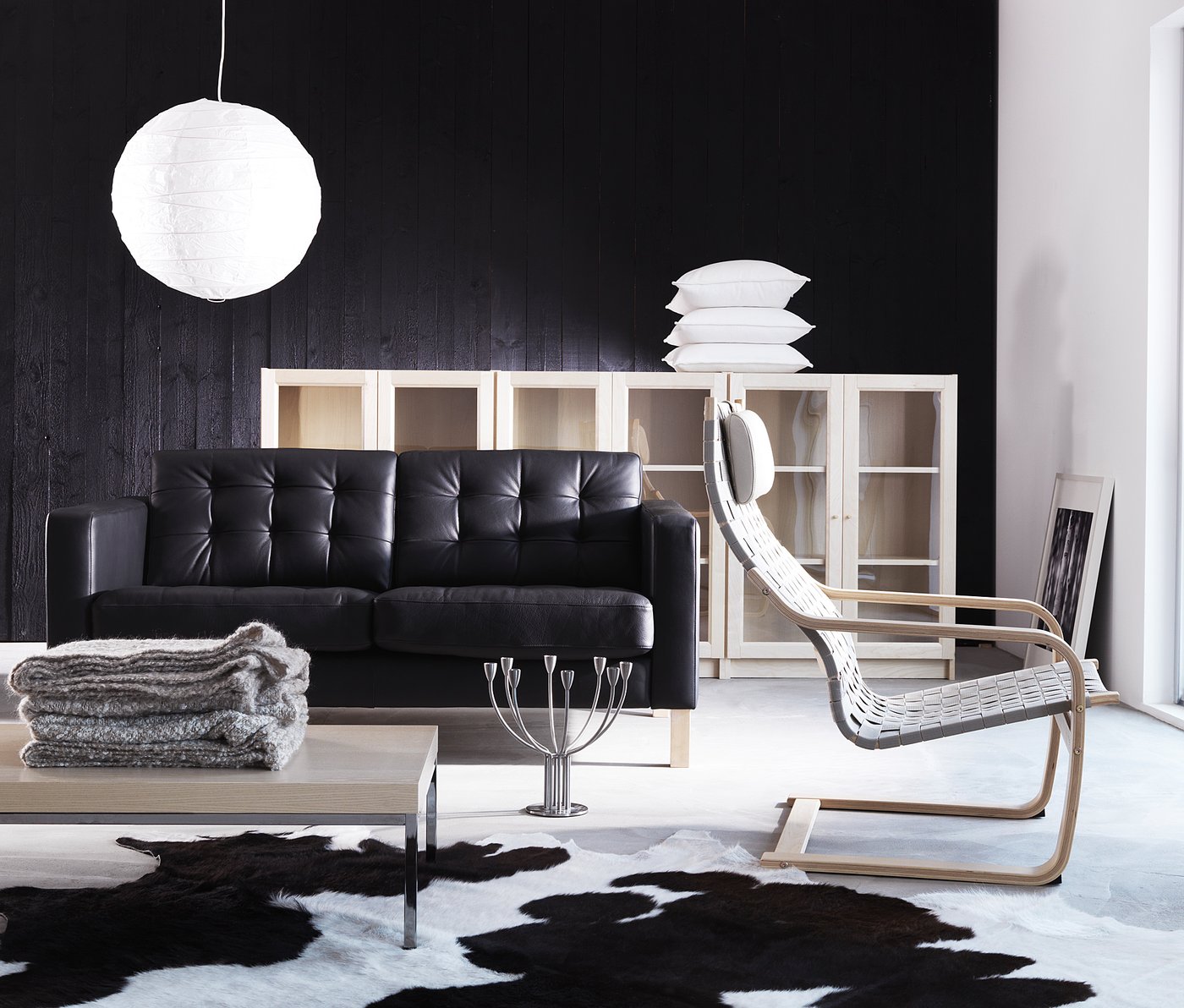 Koldby Koeienhuid Zwart Wit Zwart Ikea