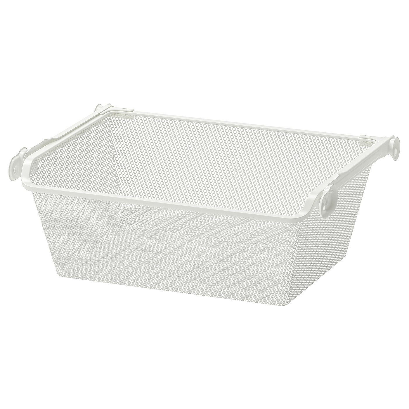 KOMPLEMENT Fijndraadmand met uittrekrail wit 50x35 cm