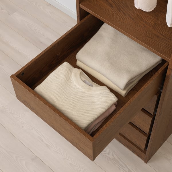 Komplement Lade Bruin Gelazuurd Essenpatroon 50x58 Cm Ikea