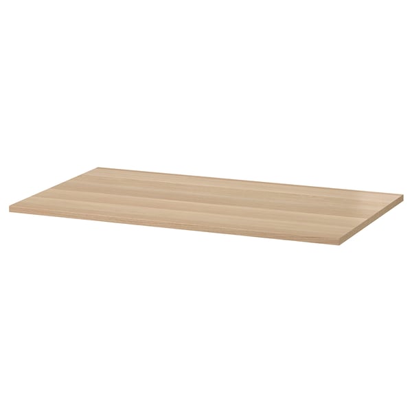 marge In beweging Passief Plank, KOMPLEMENT, wit gelazuurd eikeneffect, 100x58 cm - IKEA