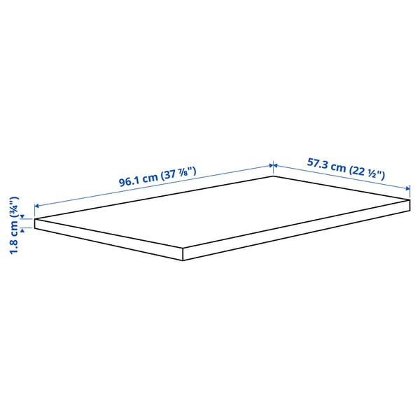 Diplomaat Hol stoel Plank, KOMPLEMENT, wit, 100x58 cm - IKEA