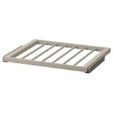 KOMPLEMENT beige broekhanger - metalen frame, hardboard, gladsluitend mechanisme.