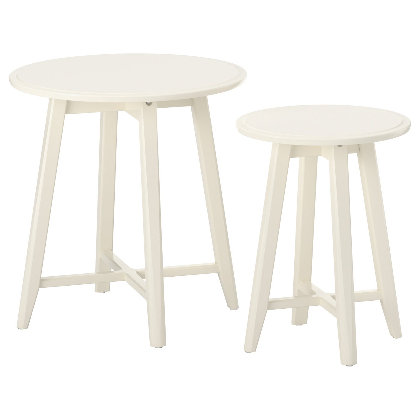 イケヤ　KRAGSTAクラーグスタ　ネストテーブル2点セット　ホワイト Bijzettafel, set van 2 KRAGSTA wit - IKEA