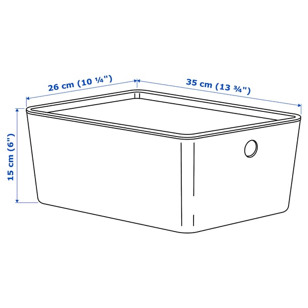 Illustratie met afmetingen voor het product: KUGGIS.
