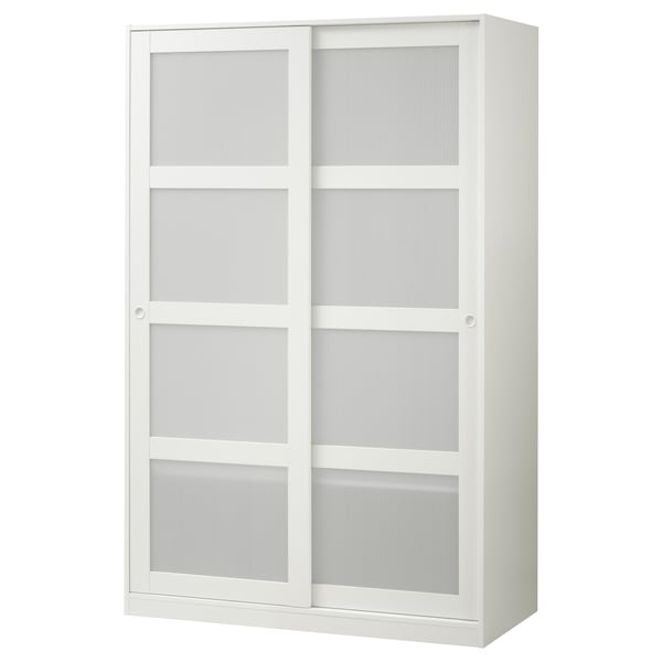 Kvikne Kledingkast 2 Schuifdeuren Wit 120x190 Cm Ikea