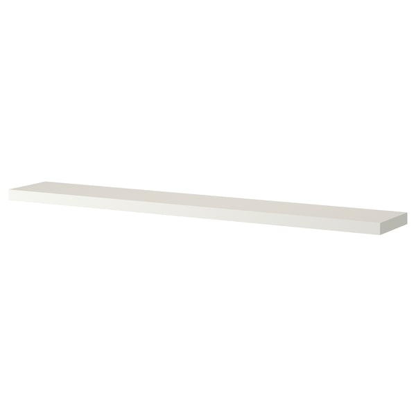 Variant uit snorkel LACK Wandplank, wit, 190x26 cm - IKEA