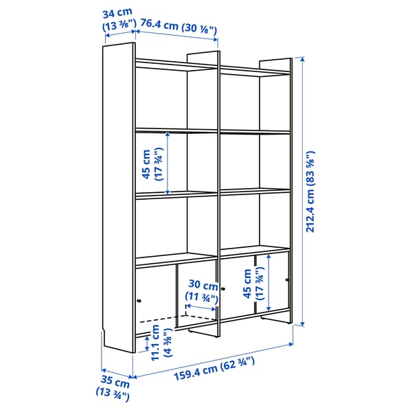 Illustratie met afmetingen voor het product: LÅDMAKARE.
