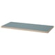 LAGKAPTEN blauw tafelblad, rechthoekig, hout met acrylverf, hardboardrand.