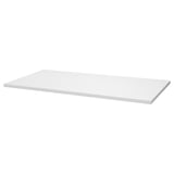 LAGKAPTEN wit tafelblad, rechthoekig, plat, hardboard, acrylverf, eenvoudig ontwerp.