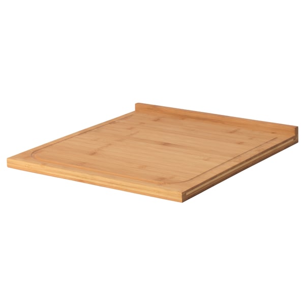 LÄMPLIG bamboe snijplank, rechthoekige vorm, natuurlijke kleur, houten materiaal.