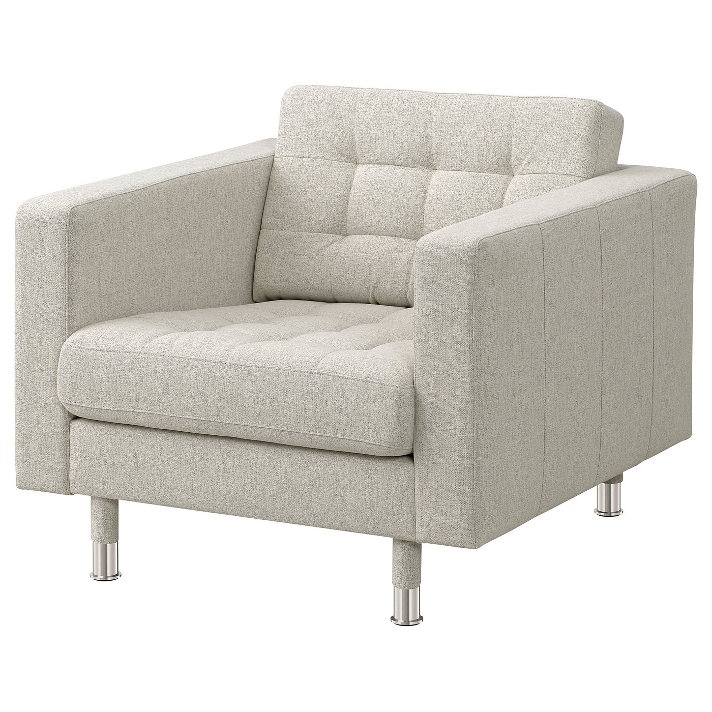 LANDSKRONA Fauteuil Gunnared beige/metaal