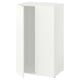 LASTARE Frame met deuren, wit, 60x42x100 cm