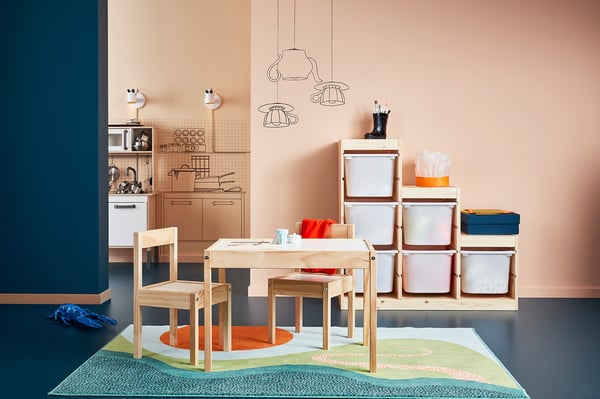 Manifesteren maatschappij berekenen Kindertafel met 2 stoelen, LÄTT, wit - IKEA