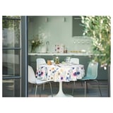 LIDÅS Eetkamerstoel, blauw/Sefast verchroomd