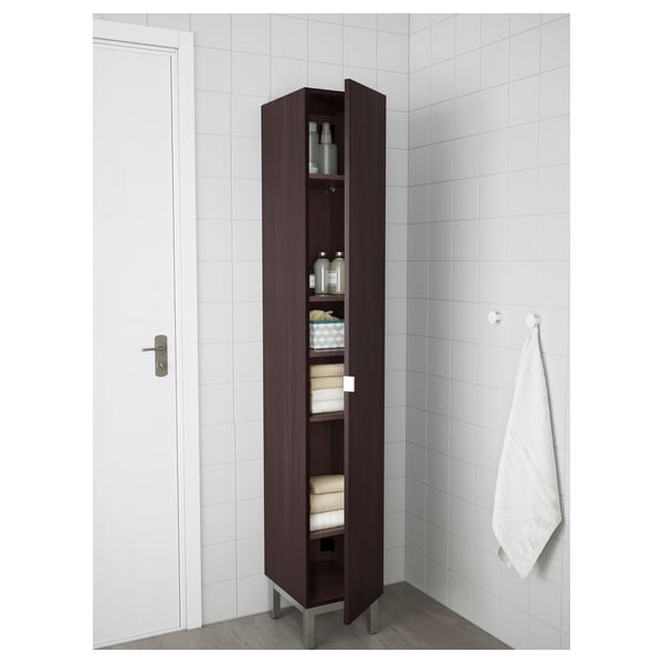 Lillangen Hoge Kast Zwartbruin Zwartbruin 30x38x179 Cm Ikea