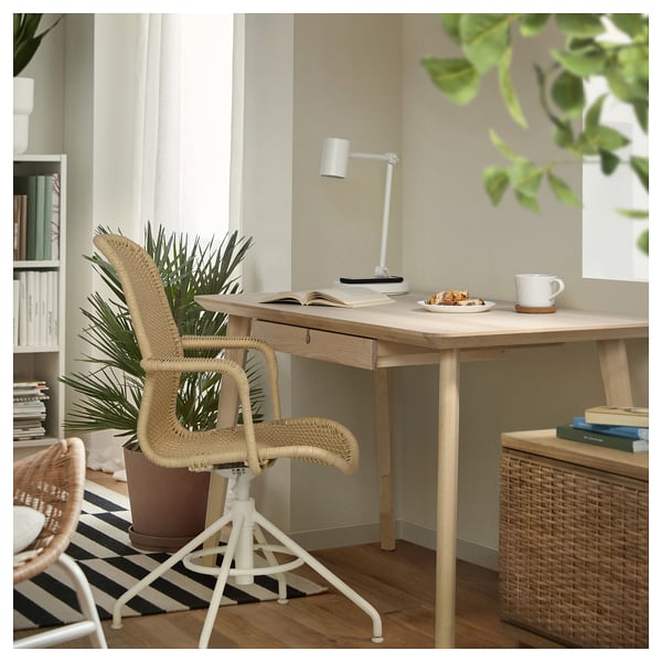 LISABO Bureau, essenfineer, 128x65 cm