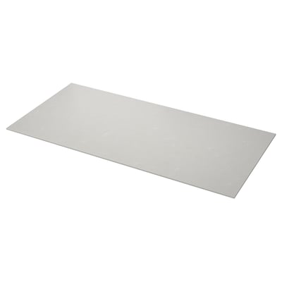 LOCKEBO Maatwerkblad, lichtgrijs betonpatroon/glas composiet, 1 m²x2.0 cm