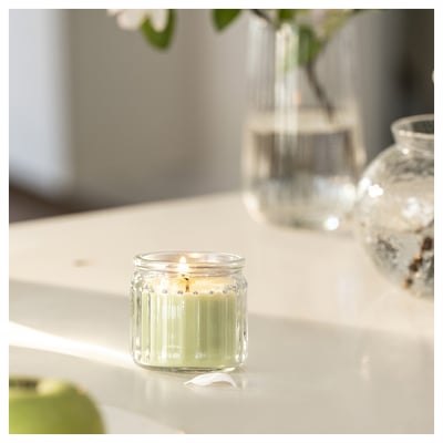 L VSKOGSLUND Geurkaars In Glas Appel lichtgroen 12 Hr IKEA l-vskogslund-geurkaars-in-glas-appel-lichtgroen-12-hr-ikea