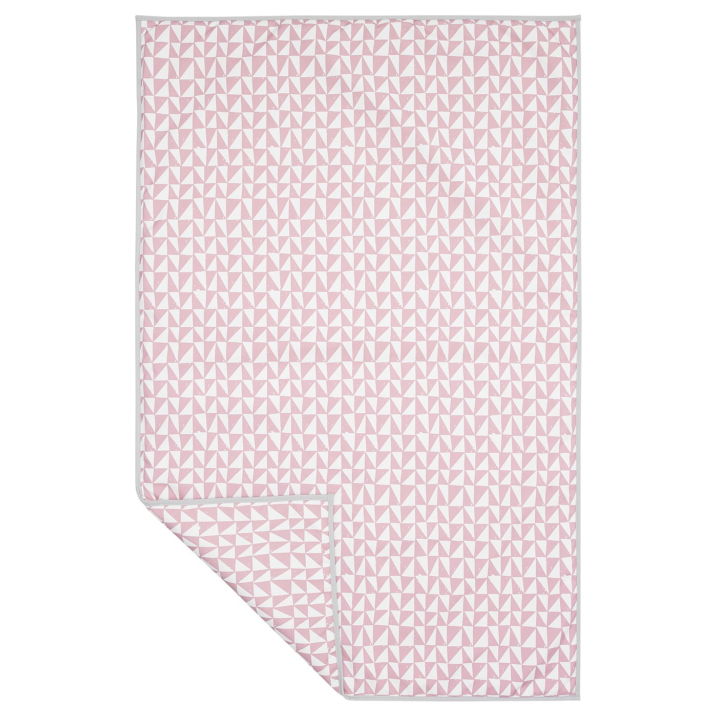 LURVIG Deken, roze, triangel - IKEA