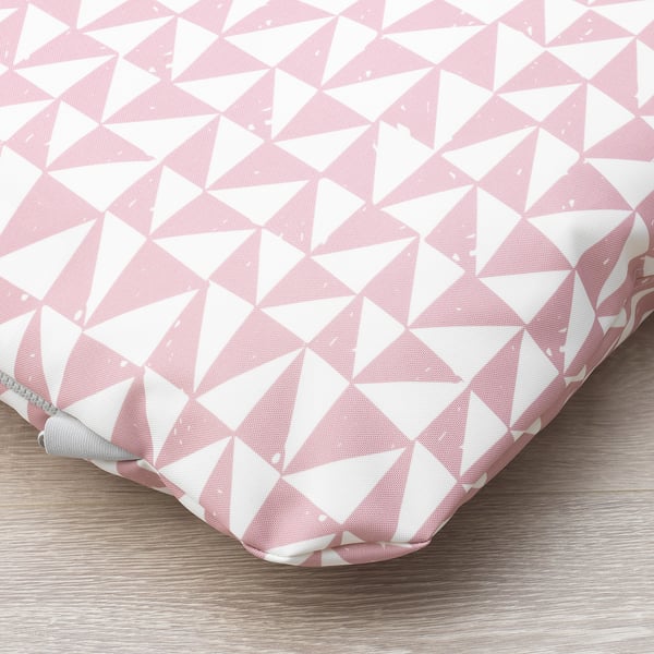 lurvig kussen roze triangel 46x74 cm ikea