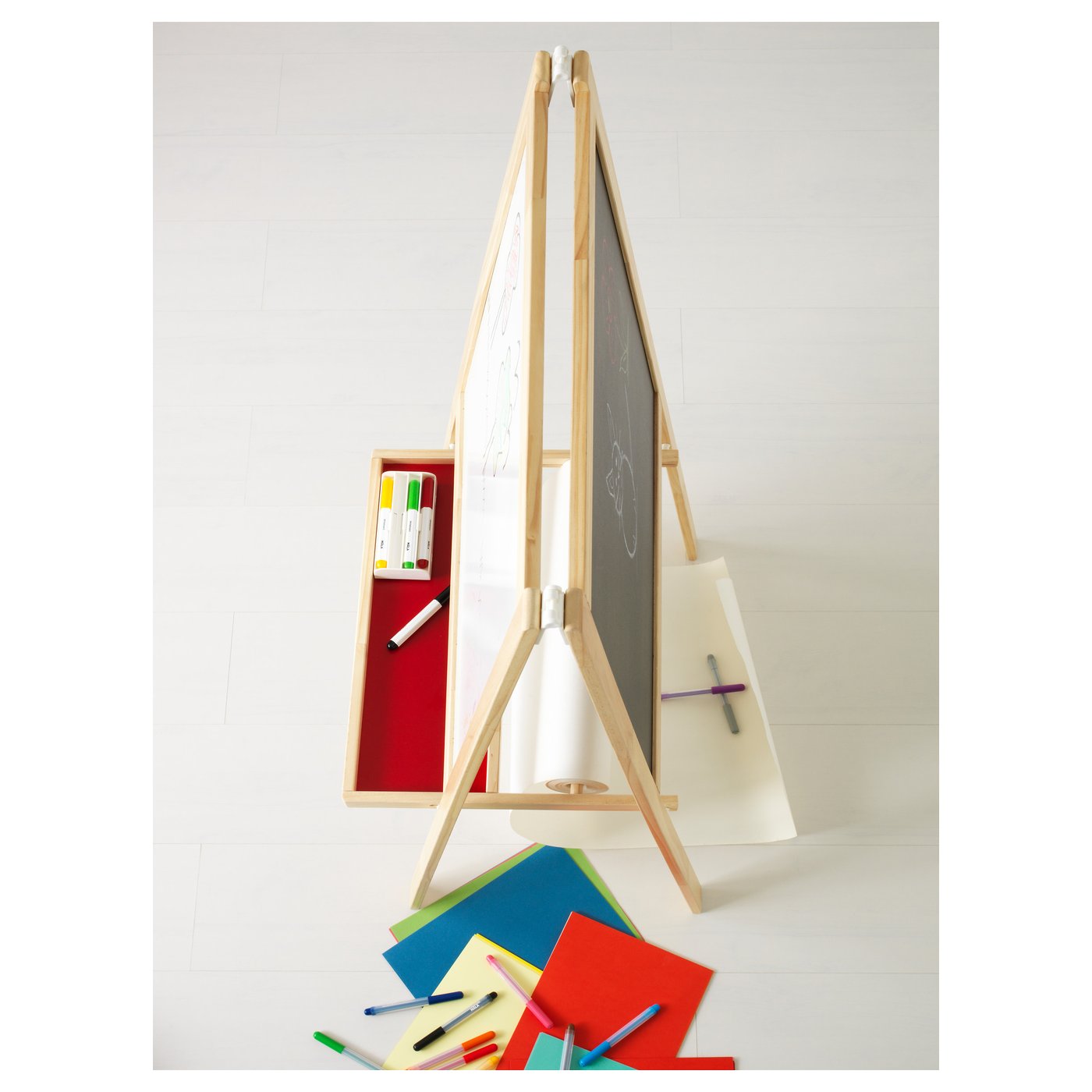 Mala Tekenbord Naaldhout Wit Ikea