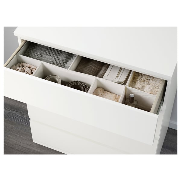Malm Ladekast Met 4 Lades Wit 80x100 Cm Ikea