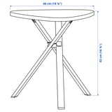 Illustratie met afmetingen voor het product: MARIEDAMM.