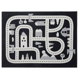 MARKKRYPARE Vloerkleed, donkergrijs, 74x100 cm