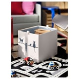 MARKKRYPARE Vloerkleed, donkergrijs, 74x100 cm