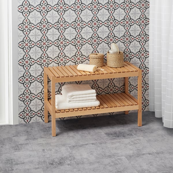 markyta vloer wandtegel ornamentenpatroon grijs oranje ikea