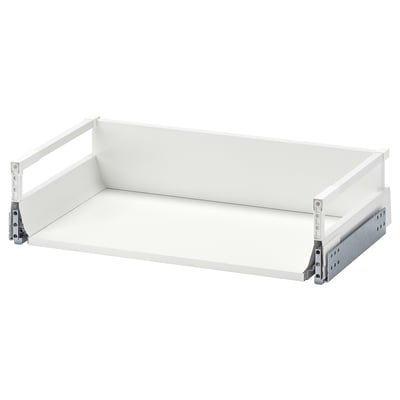 MAXIMERA witte lade, strak modern design, stevige stalen geleiders, melamine bodem, ideaal voor georganiseerde opslag.