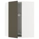 Moderne keukenkast in donkerbruin/beige met verstelbare plank.