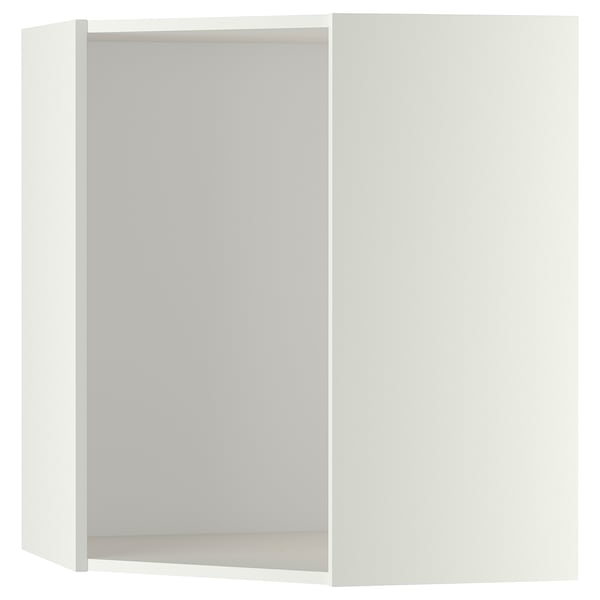 NieuwZeeland roestvrij Voorvoegsel Bovenhoekkastelement, METOD, wit, 68x68x80 cm - IKEA