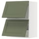 Ikea METOD keukenkasten in grijsgroene, rechthoekige vorm, met twee deuren, modern en traditioneel design.
