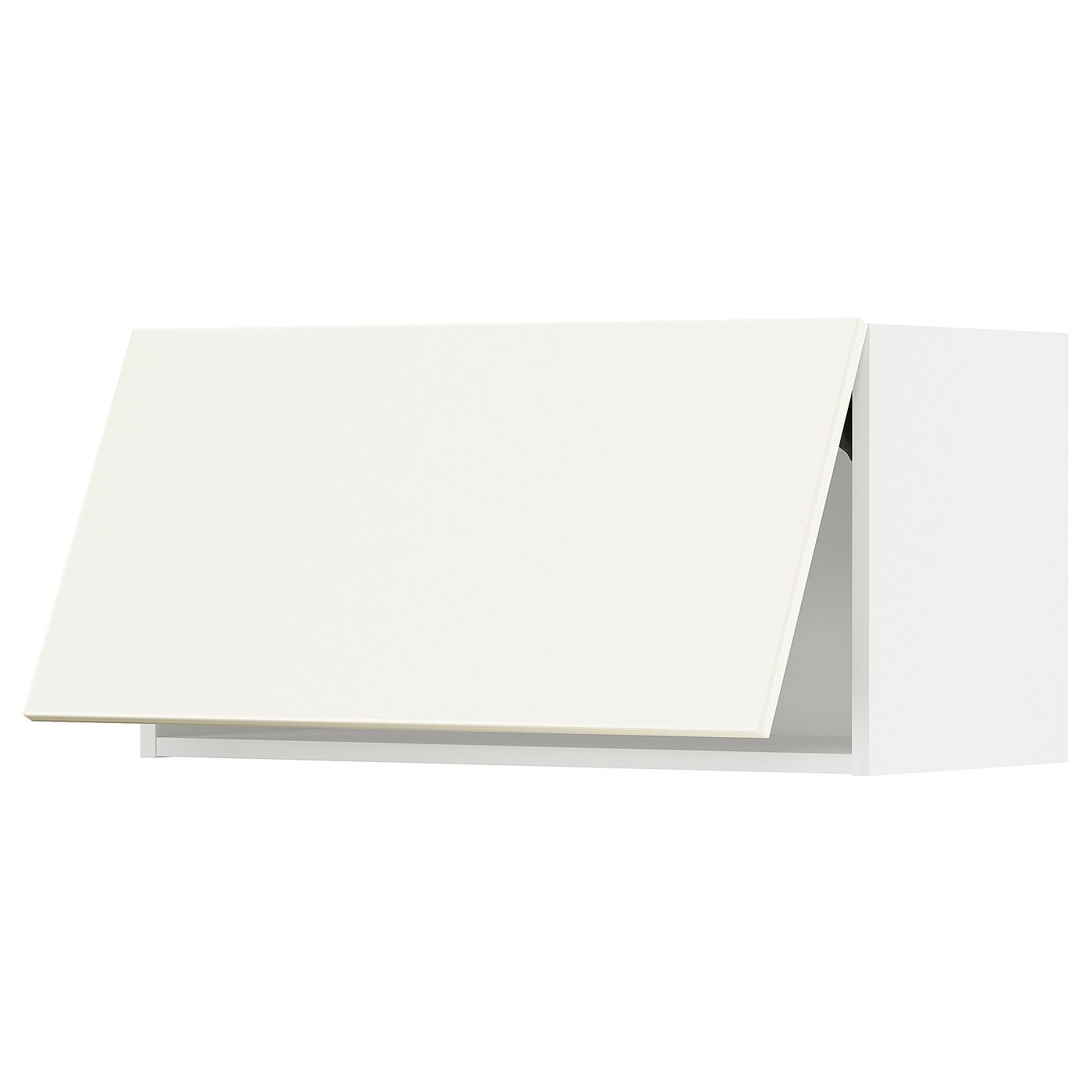 Witte METOD keukenkast, rechthoekig, strak modern design, met strakke randen.