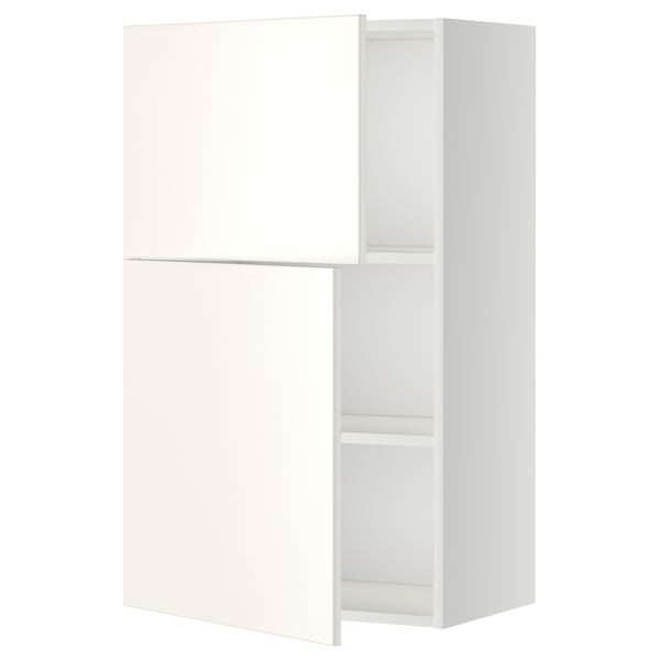 METOD witte keukenkast, strak design met verstelbare plank, modern en minimalistisch.