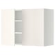 Witte METOD wandkast, modern keukendesign, twee deuren, gladde afwerking.