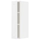 Witte METOD keukenkast, hoog, klassiek vormgegeven, moderne houtlook.