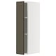 Witte METOD keukenkast met donkerbruine beige deur, moderne stijl.