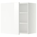 Witte keukenkast met verstelbare legplanken.