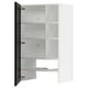 Witte METOD kast, open, 3 legplanken, klikscharnieren.
